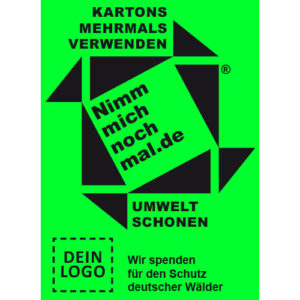 Klebeetiketten mit Logo Nimmmichnochmal